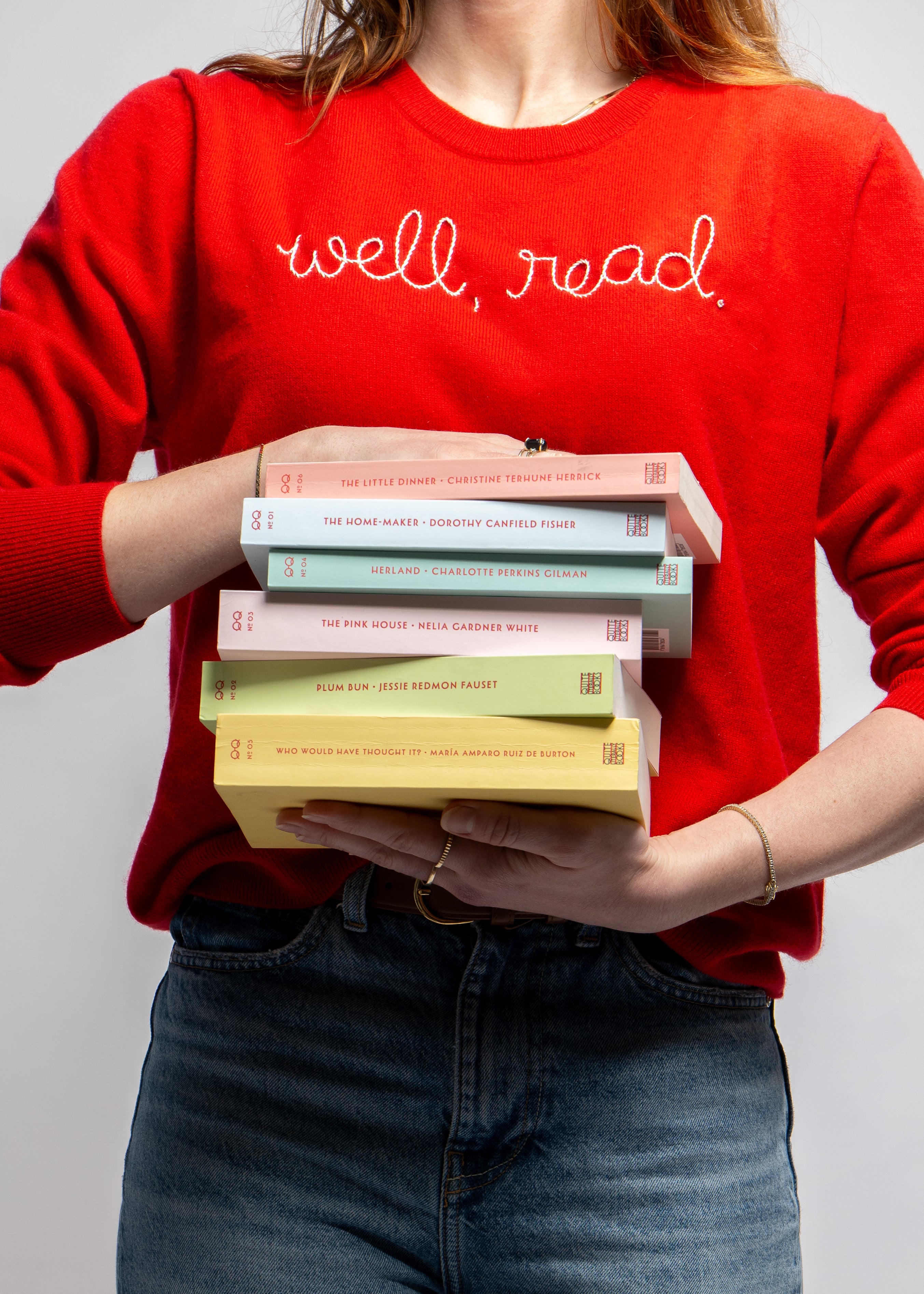 Lingua Franca "well, read." Women's Crewneck